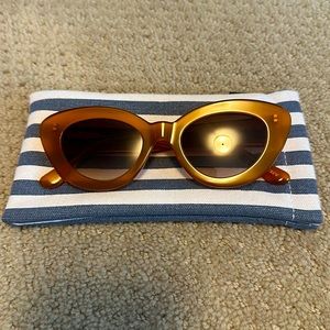 J. Crew Florence Sunglasses in Bronzed Ochre